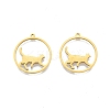 Ion Plating(IP) 201 Stainless Steel Pendants STAS-N098-098LG-3