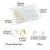 12Pcs 2 Colors Brass Clip-on Earring Converters Findings KK-FS0001-30-4