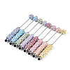 ABS Imitation Pearl & Polymer Clay Pave Rhinestone Touch Screen Stylus AJEW-T013-06M-1