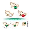 12Pcs 3 Colors Glass Pendants GLAA-SC0001-36-2
