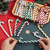 4 Sets 4 Colors Plastic Candy Cane Pendant Decorations FIND-SC0013-42B-3