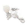 50Pcs Acrylic Imitation Pearl & Glass Pearl Angel Pendant Decorations HJEW-JM03480-06-4
