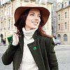 12Pcs Saint Patrick's Day Alloy Enamel Shamrock Brooch JEWB-FH0001-64A-6