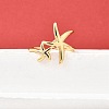 Brass Cuff Rings for Women RJEW-F184-08B-G-1