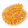 Electorplated Glass Beads EGLA-E005-04-2