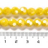 Electroplate Opaque Glass Beads Strands X-EGLA-A035-P8mm-A04-4