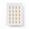 PVD Vacuum Plating 304 Stainless Steel Tiny Leafy Branch Stud Earrings for Women X-EJEW-P212-11G-3