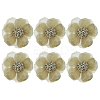 6Pcs Flower Cloth Brooches for Backpack Clothes Wedding Party JEWB-FH0002-38B-1