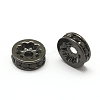 Brass Micro Pave Grade AAA Cubic Zirconia Bead Spacers LS-ZIRC-G100-8mm-61B-NR-1