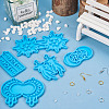 5Pcs 5 Style Moon Phase & Star Pendant Silicone Molds DIY-TA0004-98-5
