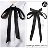 2Pcs Ribbon Long Bow Tie for Women AJEW-SP0003-50A-2