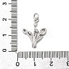 Brass Micro Pave Cubic Zirconia Pendants KK-A278-01B-01P-3