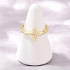 Brass Cuff Open Rings KK-Z165-02G-1