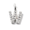 925 Sterling Silver with Cubic Zirconia Charms STER-Q004-01W-S-1