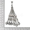 Tibetan Style Alloy Curb Chain Tassel Big Pendants LS-FIND-K013-01AS-09-3