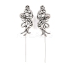 Octopus 316 Stainless Steel Ear Wrap Crawler Hook Earrings AJEW-C044-18AS-4