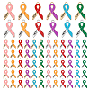 72Pcs 12 Colors Zinc Alloy Enamel Pendants FIND-PH0027-81-1