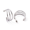 Non-Tarnish 304 Stainless Steel C-shape Stud Earrings EJEW-G298-13B-P-2