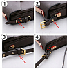 Imitation Leather & Alloy Undamaged Adjustable Bag Roller Buckles FIND-WH0126-162-3