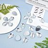 Acrylic Rhinestone Flat Back Cabochons GACR-FG0001-01-5