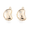 Brass Micro Pave Clear Cubic Zirconia Charms KK-N216-559LG-2