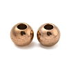 Round Ion Plating(IP) 202 Stainless Steel Beads STAS-O091-C-04RG-1