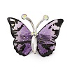 Butterfly Transparent Resin Brooch JEWB-M047-01D-1