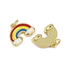 Brass Enamel Pendants KK-I358-010G-2