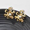 304 Stainless Steel Clear Cubic Zirconia Stud Earrings EJEW-R020-05G-01-3