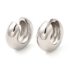 Rack Plating Brass Cuff Earrings for Women EJEW-Q770-23P-1