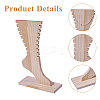 Wooden Anklets Display Stands ODIS-WH0025-224B-4