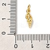 Rack Plating Brass Micro Pave Cubic Zirconia Charms KK-I720-56G-3