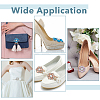 8Pcs 4 Colors Zinc Alloy Crystal Rhinestone Shoe Decorations FIND-HY0002-29-6