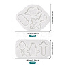 2Pcs 2 Style Medical Theme DIY Pendant Silicone Molds DIY-TA0005-23-3