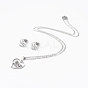 Mother's Day 304 Stainless Steel Jewelry Sets SJEW-D094-32P-2