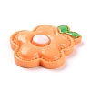Animal Theme Opaque Resin Cabochons RESI-E046-01K-3