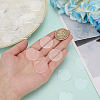 100Pcs Transparent Acrylic Pendants OACR-SC0002-99A-3