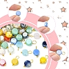 100Pcs Electroplate Glass Charms PALLOY-FZ00017-3