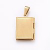 Ion Plating(IP) 316 Stainless Steel Locket Pendants for Teachers' Day LS-STAS-O103-42G-2