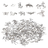 60Pcs 10 Styles Tibetan Style Gothic Alloy Pendants FIND-LP0002-14-3