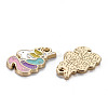 Alloy Enamel Pendants ENAM-N055-012B-NR-3