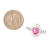 Spray Painted ABS Plastic Imitation Pearl Beads Pendants PALLOY-JF04124-02-2