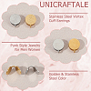 12Pcs 2 Colors 304 Stainless Steel Vortex Cuff Earrings EJEW-UN0002-54-4