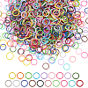380Pcs 19 Colors Baking Paint Iron Open Jump Rings FIND-AR0006-19B-1