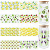 8Pcs 8 Styles PVC Plastic Waterproof Decorative Sticker Labels DIY-SP0004-93C-1