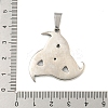316 Surgical Stainless Steel Pendants STAS-E212-138AS-3