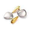 304 Stainless Steel Dangle Stud Earrings EJEW-K296-02GP-01-3