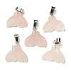 Natural Rose Quartz Pendants G-Z067-01P-07-2
