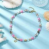 Natural Sea Shell Beaded Necklaces NJEW-JN04796-01-2