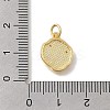 Brass Micro Pave Cubic Zirconia Charms KK-D431-047G-02-3